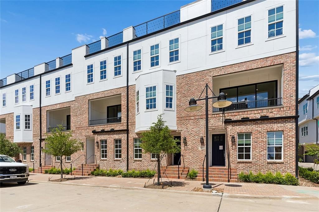 Crisp White Brick Townhomes