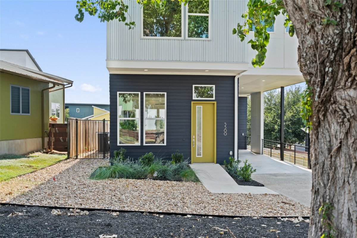 Charcoal Clapboard with Golden Entry