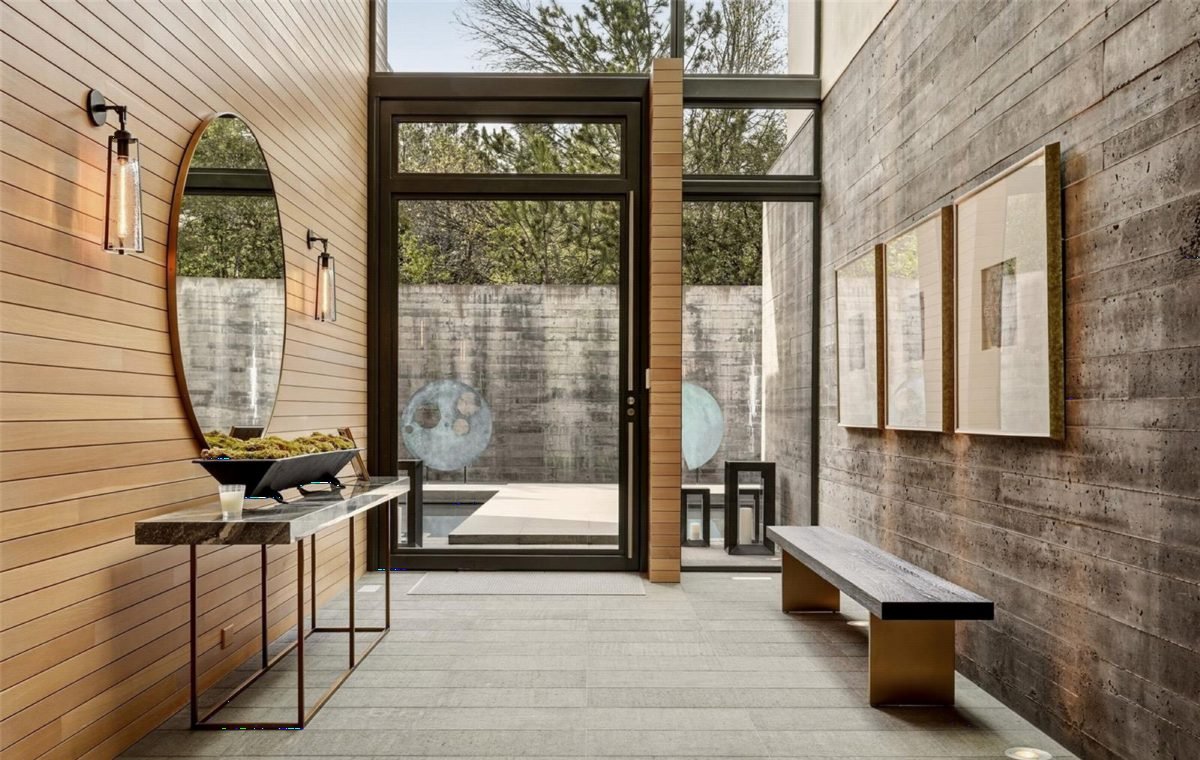 Warm Cedar and Raw Concrete