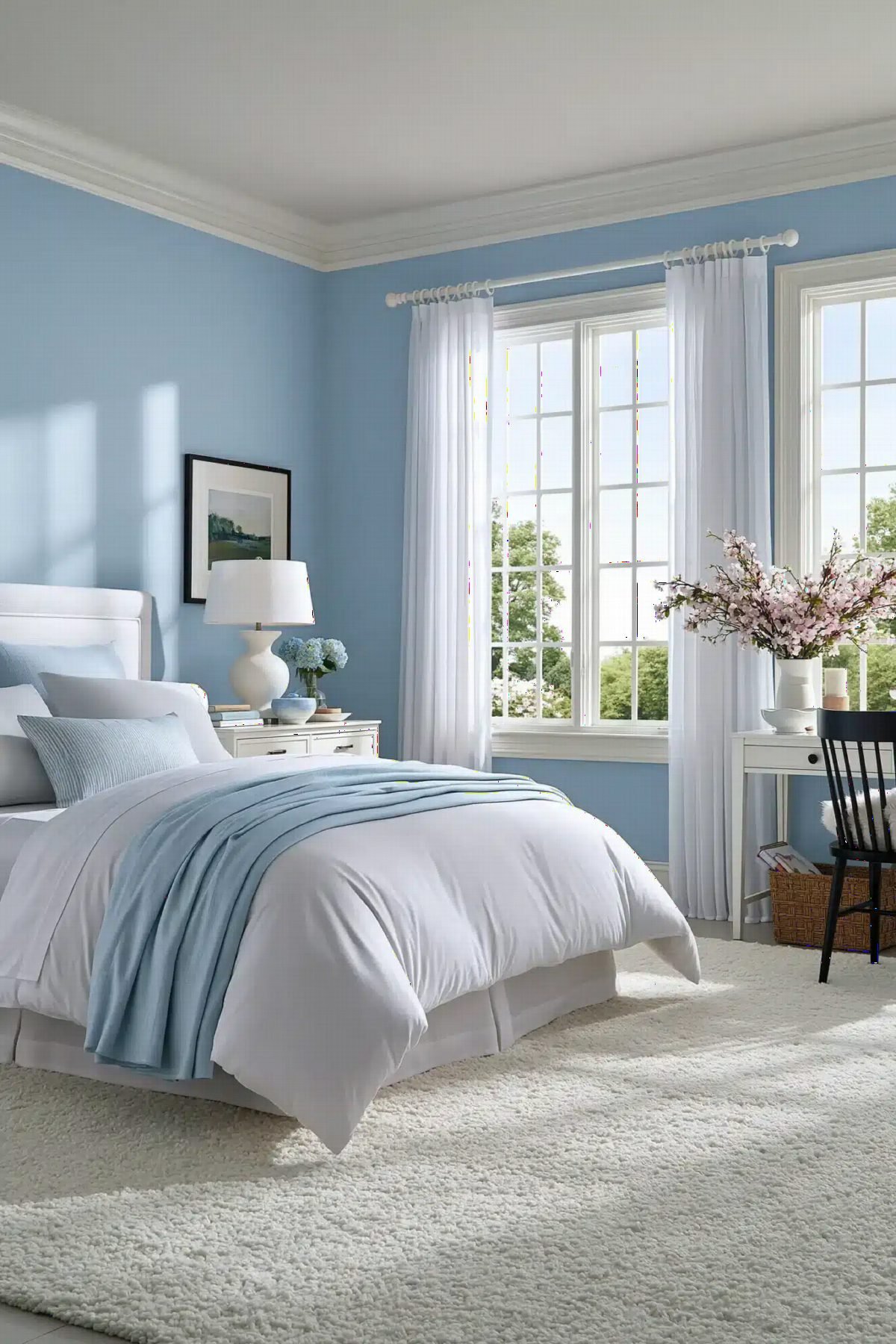 Powder Blue Cloud Bedroom