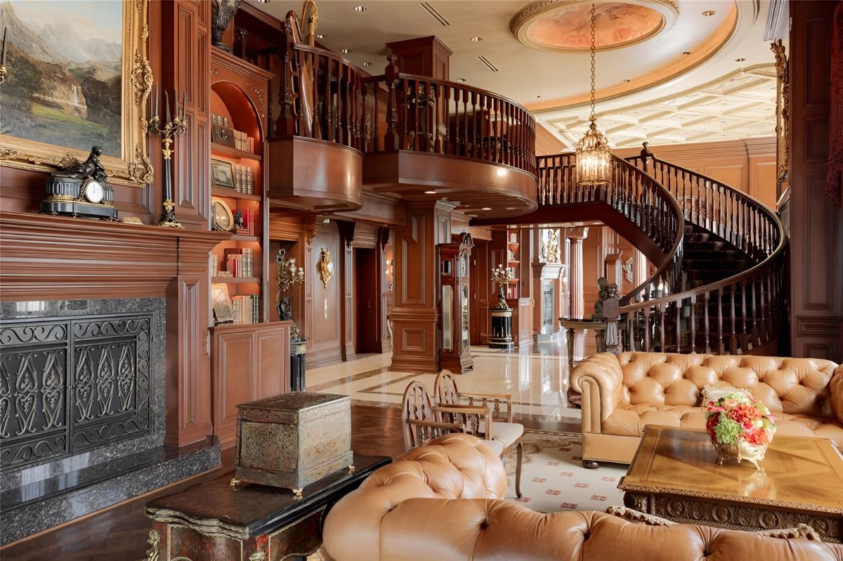 Mahogany Grandeur and Tan Leather
