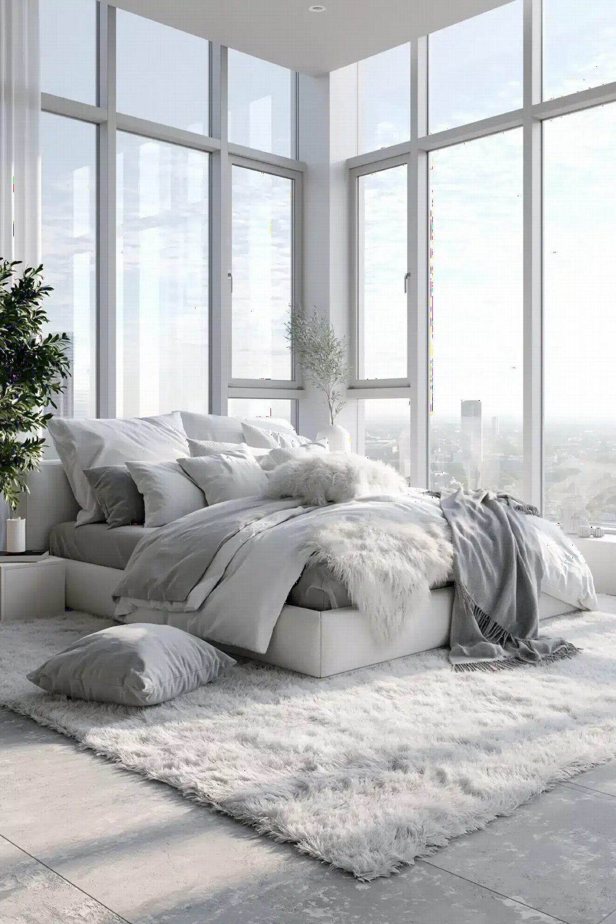 Cloud-Soft Grey and White Layers