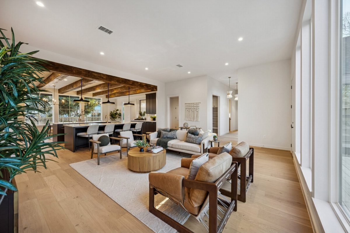 Vaulted Warmth with Walnut Accents