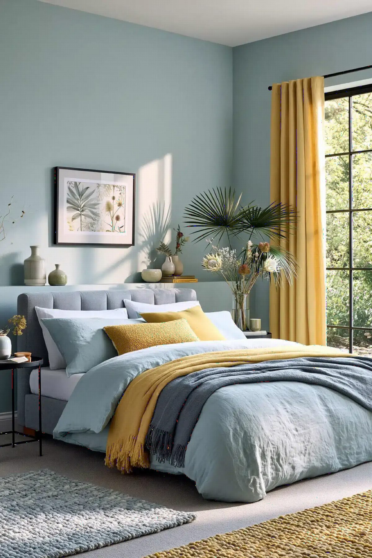 Powder Blue and Marigold Calm