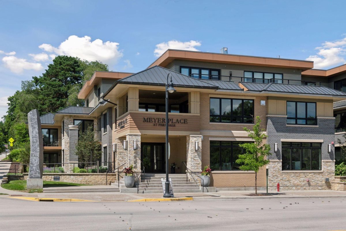 Tan Stucco and Gray Metal