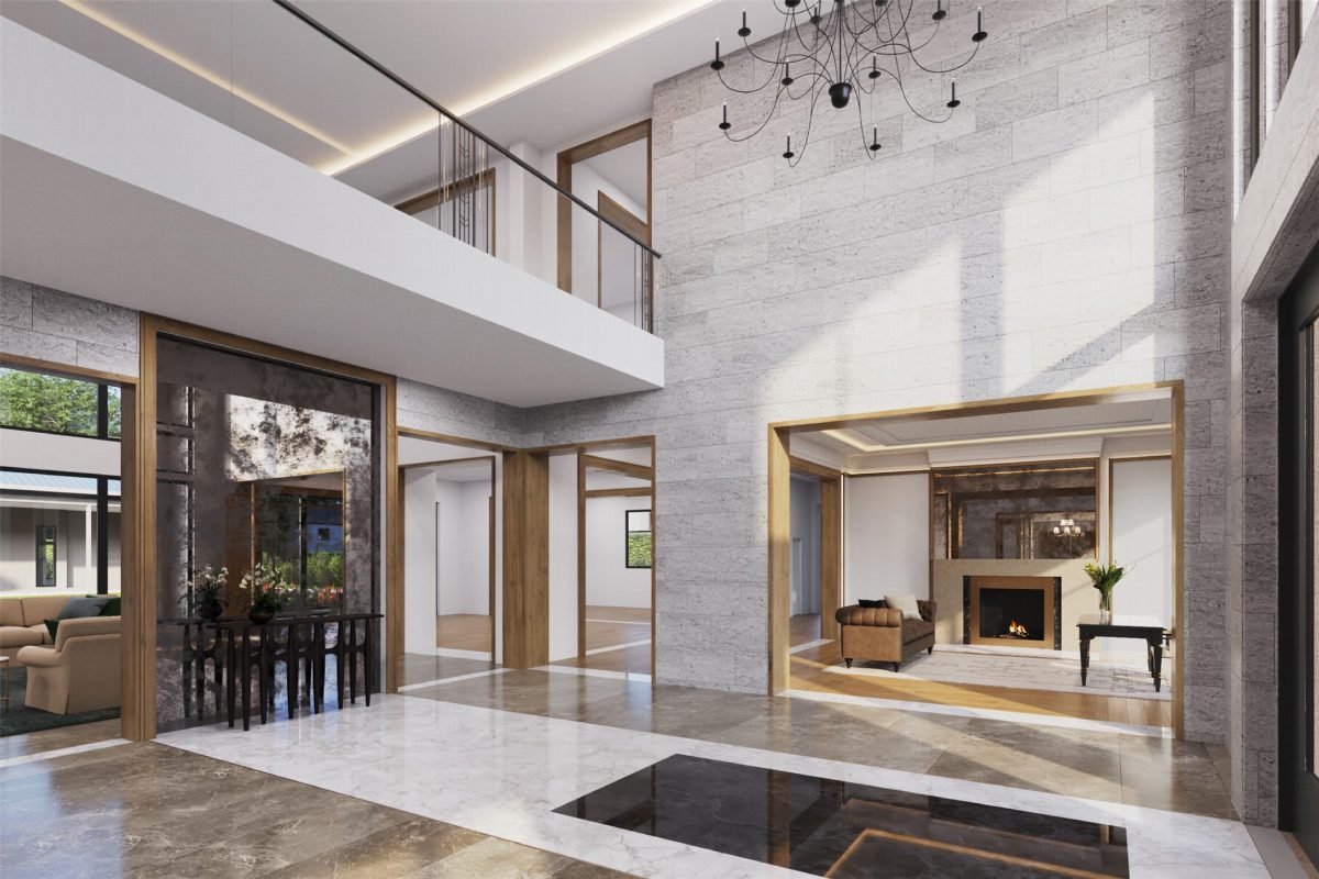 Polished Stone and Brass