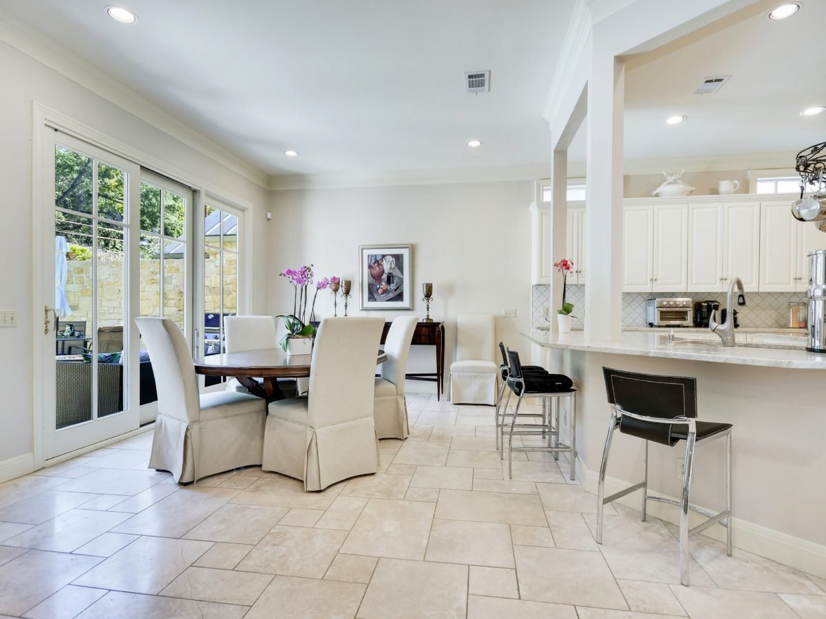 Ivory Dining with Glass Doors