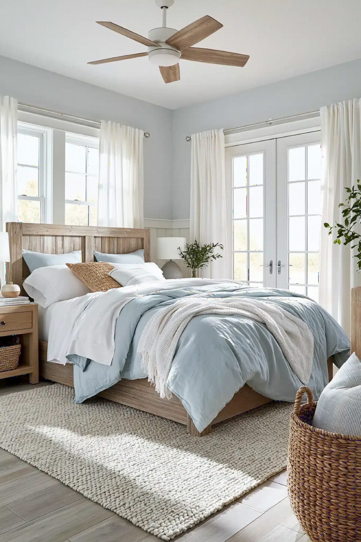 Coastal Calm with Rugged Wood