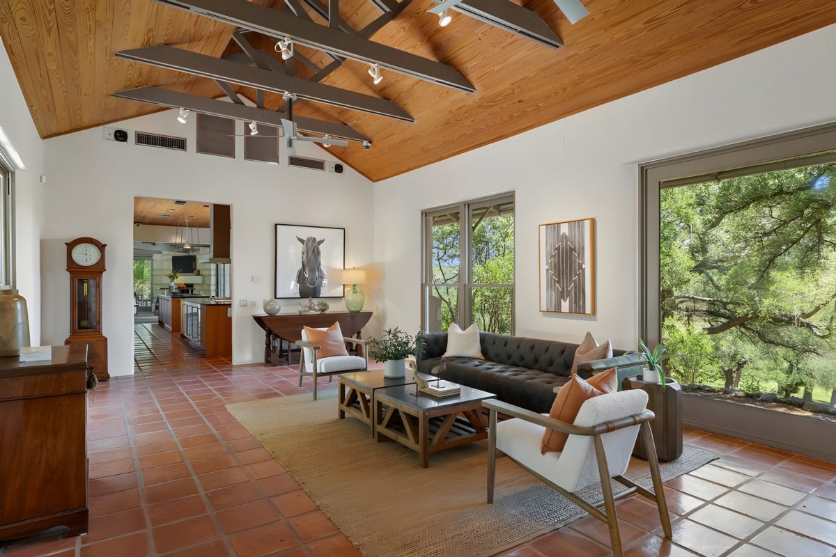 Terracotta Floors and Cedar Vault