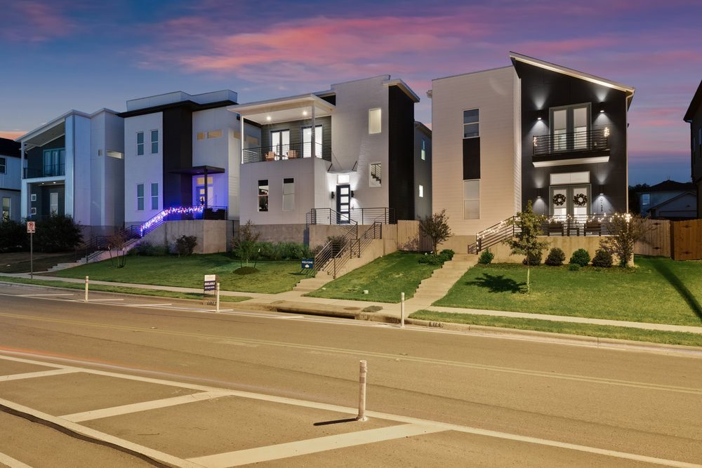 Modern Facade at Dusk