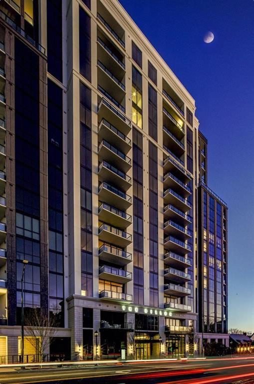 Sleek Glass Twilight Facade