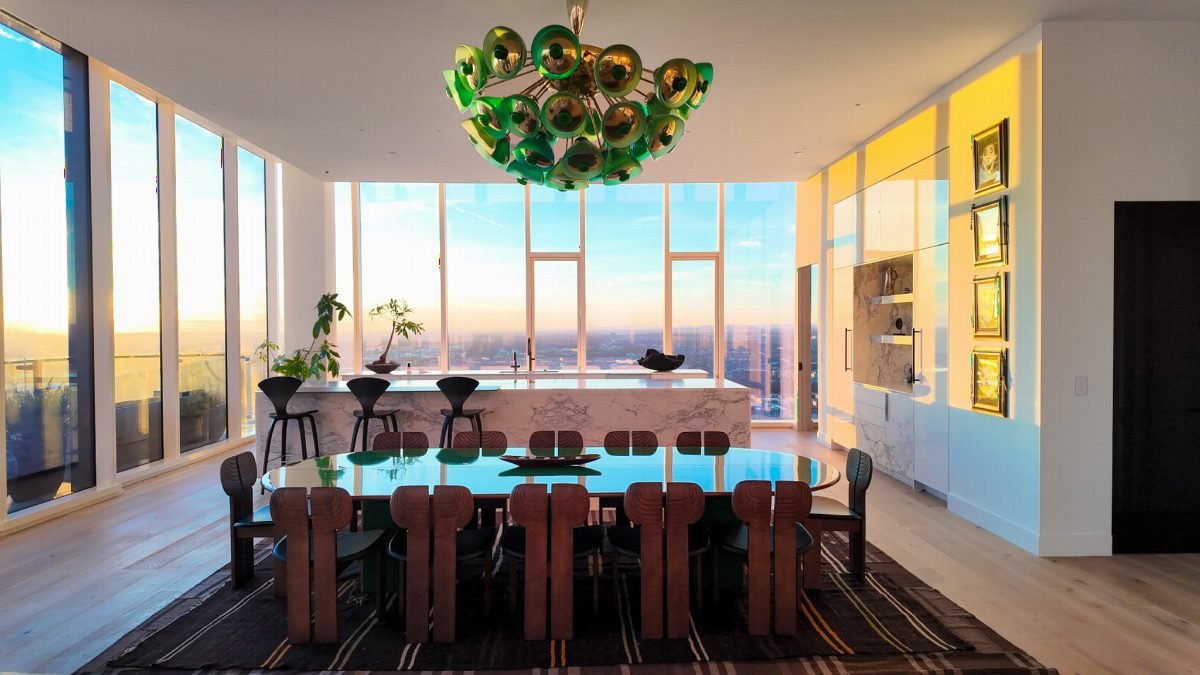 Glass-Walled Skyline Dining